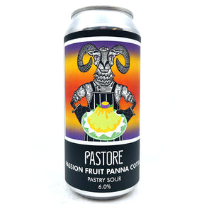 Pastore Passion Fruit Panna Cotta Pastry Sour 6% (440ml can)-Hop Burns & Black