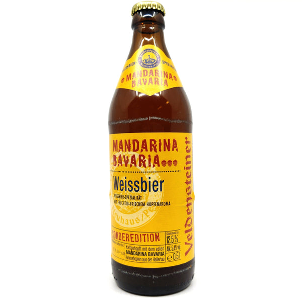 Veldensteiner Mandarina Bavaria Weissbier 5.4% (500ml)-Hop Burns & Black