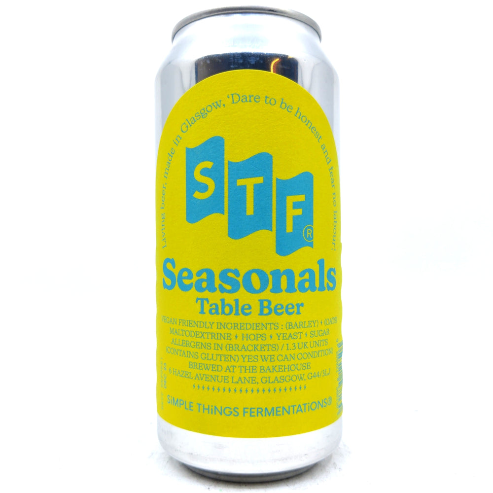 Simple Things Fermentations Table Beer 3% (440ml can)-Hop Burns & Black