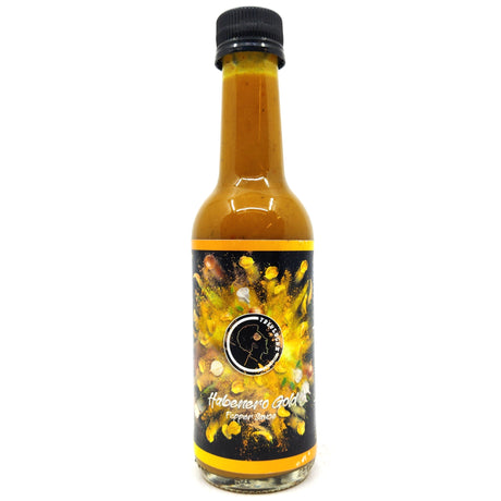 TrevLockz Habanero Gold Hot Sauce (250ml)-Hop Burns & Black