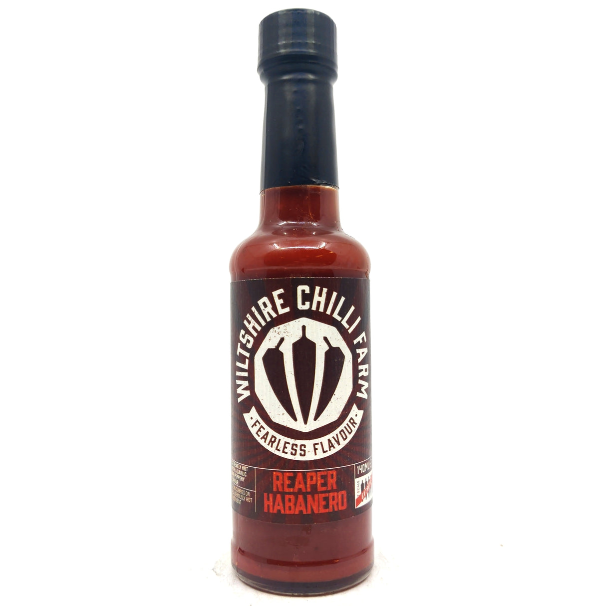 Wiltshire Chilli Farm Reaper Habanero Chilli Sauce (140ml)-Hop Burns & Black