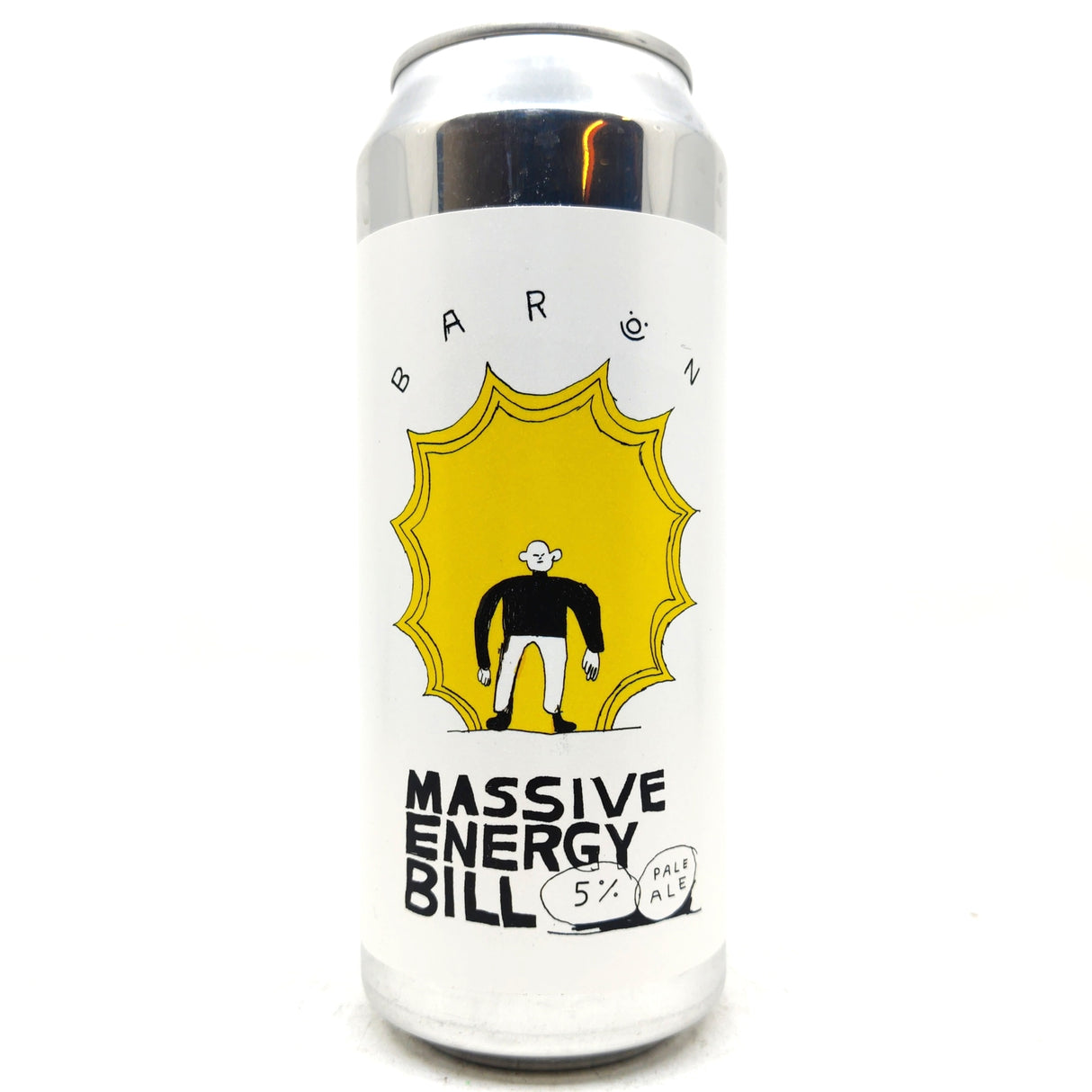 Baron Brewing Massive Energy Bill Pale Ale 5% (500ml can)-Hop Burns & Black