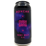 Boxcar x Mash Gang Very Mild 0.5% (440ml can)-Hop Burns & Black