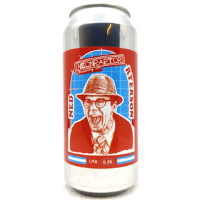 Neon Raptor Ned Ryerson IPA 6.2% (440ml can)-Hop Burns & Black