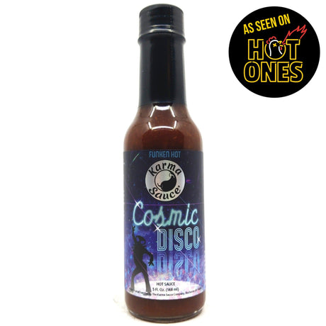 Karma Sauce Cosmic Disco Hot Sauce (148ml)-Hop Burns & Black