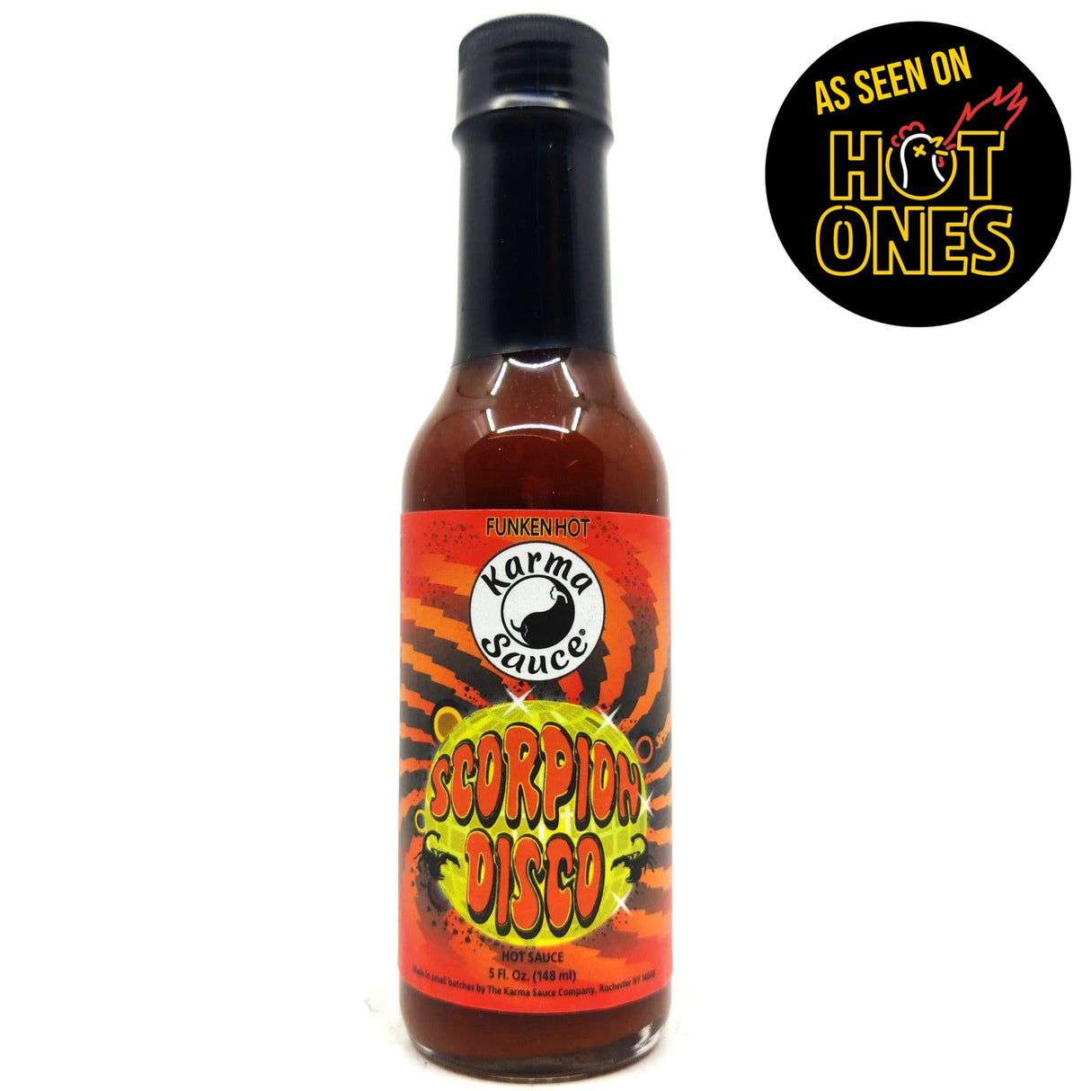 Karma Sauce Scorpion Disco Hot Sauce (148ml)-Hop Burns & Black