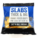 Slabs Salt & Malt Vinegar Chunky Potato Crisps (80g)-Hop Burns & Black