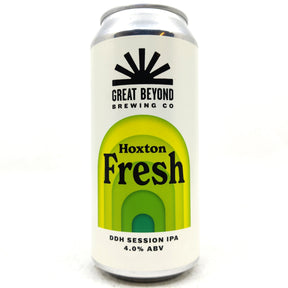 Great Beyond Hoxton Fresh DDH Session IPA 4% (440ml can)-Hop Burns & Black