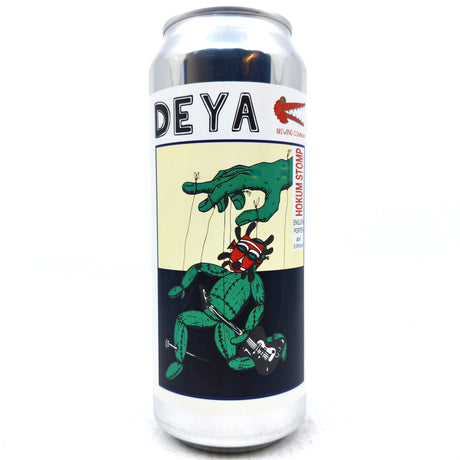 DEYA Hokum Stomp Oatmeal Porter 5.6% (500ml can)-Hop Burns & Black
