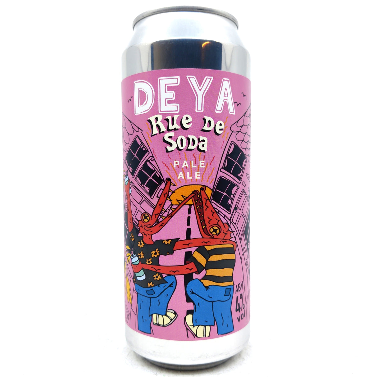 DEYA Rue de Soda Pale Ale 4% (500ml can)-Hop Burns & Black