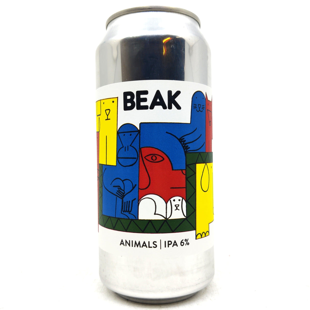 Beak Brewery Animals IPA 6% (440ml can)-Hop Burns & Black