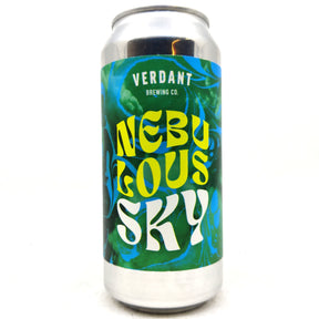 Verdant Nebulous Sky Double IPA 8.5% (440ml can)-Hop Burns & Black