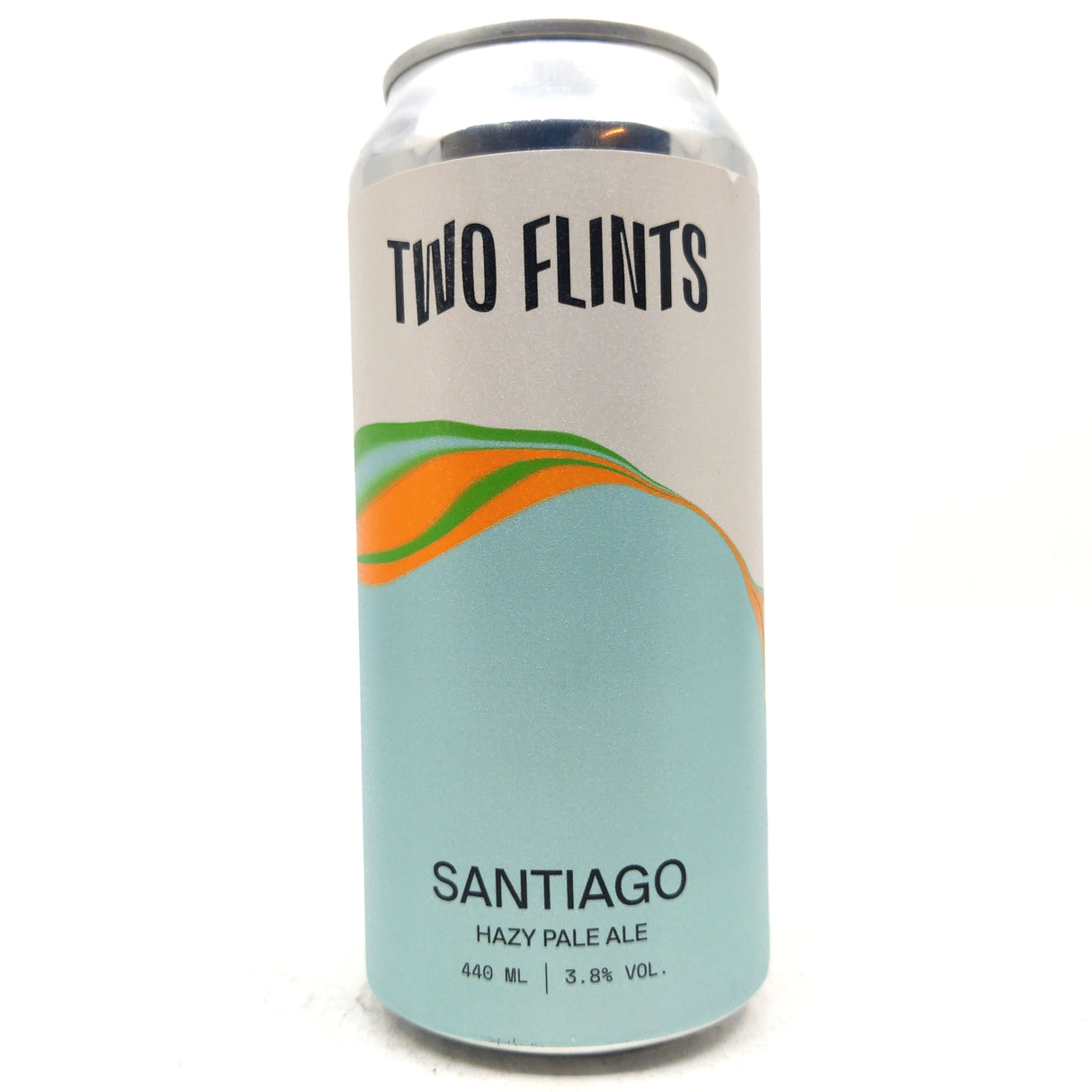 Two Flints Santiago Pale Ale 3.8% (440ml can)-Hop Burns & Black