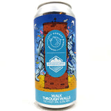 Left Handed Giant x Basqueland Walk Through Walls NZ Hazy IPA 6.5% (440ml can)-Hop Burns & Black