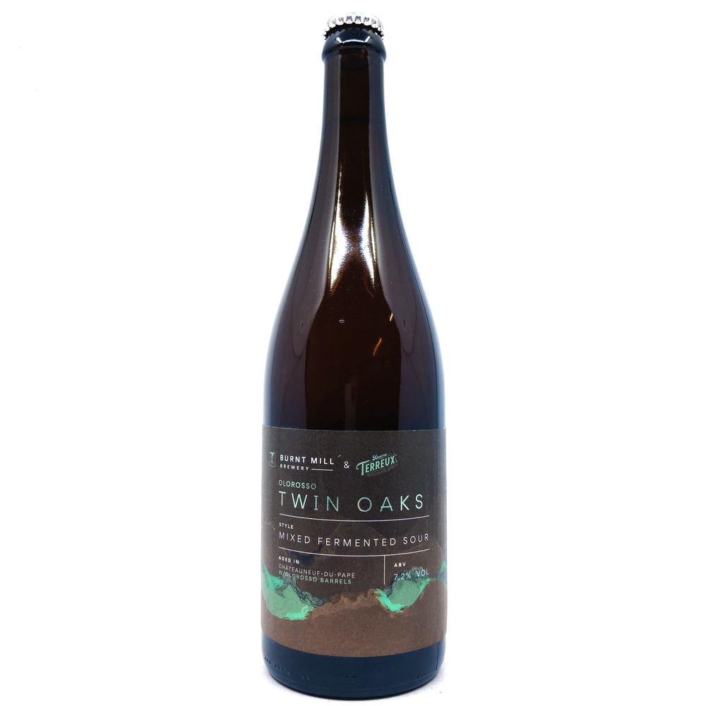 Burnt Mill x The Bruery Twin Oaks Olarosso BA Mixed Fermented Sour 7.2% (750ml)-Hop Burns & Black
