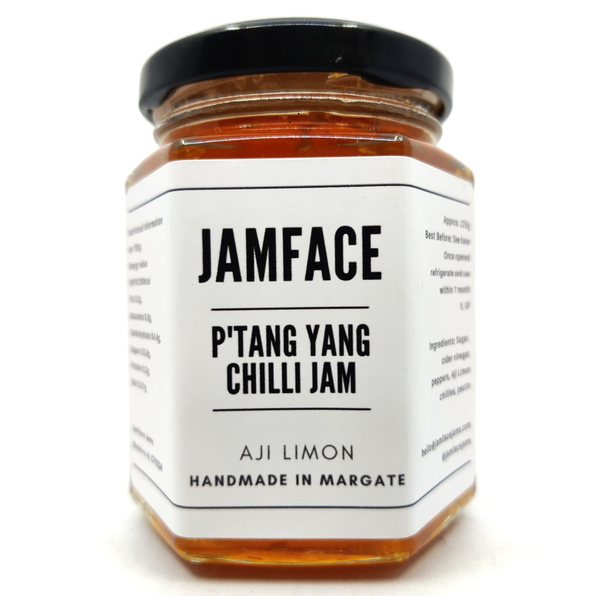 Jamface Ptang Yang Chilli Jam (226g)-Hop Burns & Black