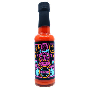 Singularity Sauce Co Het Sass: Bacon Hot Sauce (148ml)-Hop Burns & Black