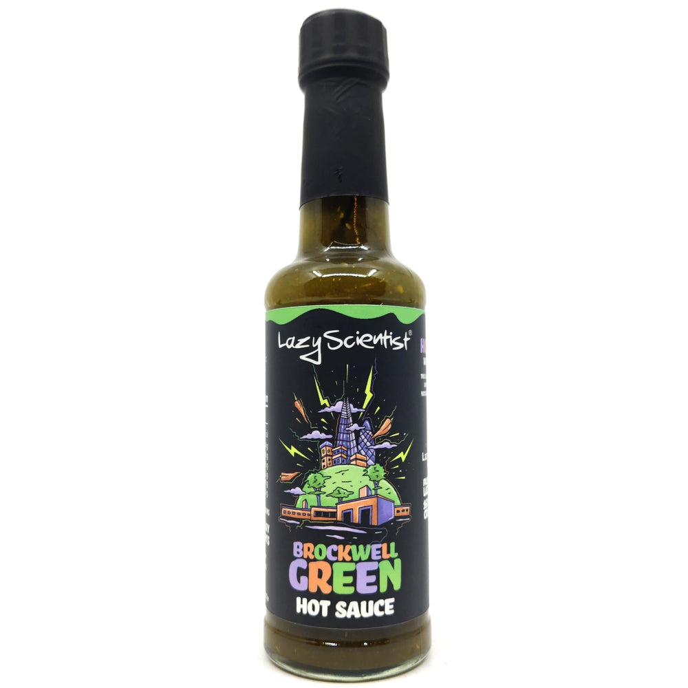 Lazy Scientist Brockwell Green Hot Sauce (150ml)-Hop Burns & Black