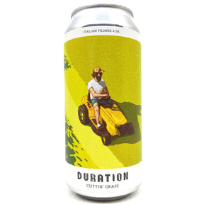 Duration Cuttin' Grass Italian Pilsner 4.5% (440ml can)-Hop Burns & Black