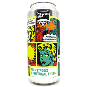 Pressure Drop Monstrous Unnatural Thing Double IPA 8.5% (440ml can)-Hop Burns & Black