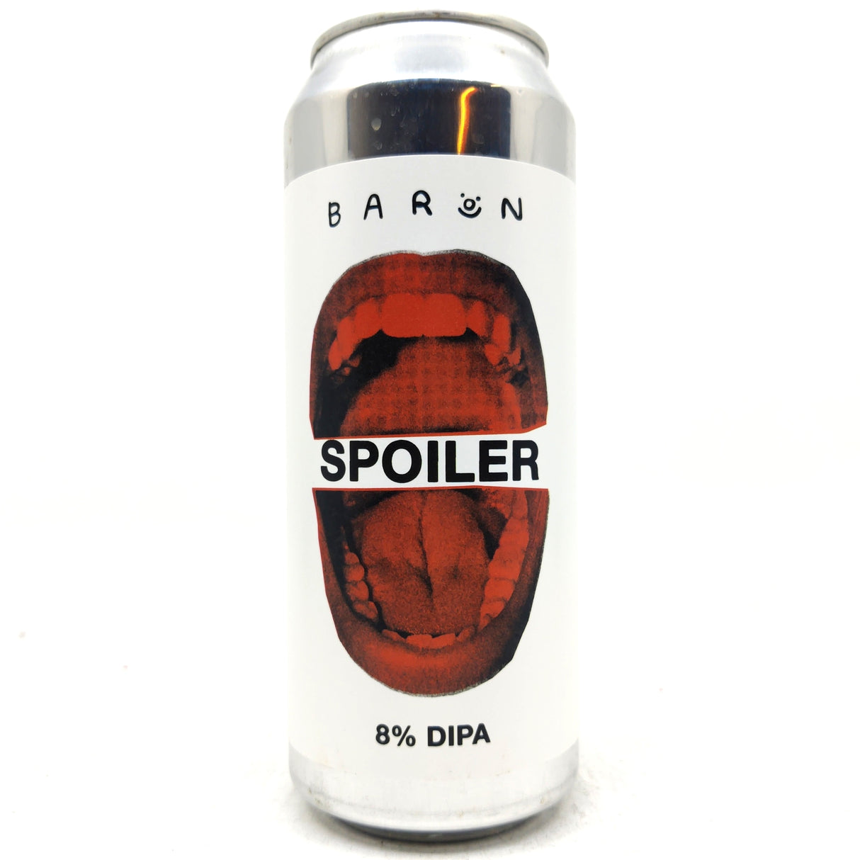 Baron Brewing Spoiler Double IPA 8% (500ml can)-Hop Burns & Black