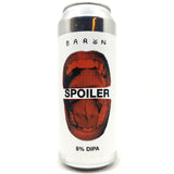 Baron Brewing Spoiler Double IPA 8% (500ml can)-Hop Burns & Black