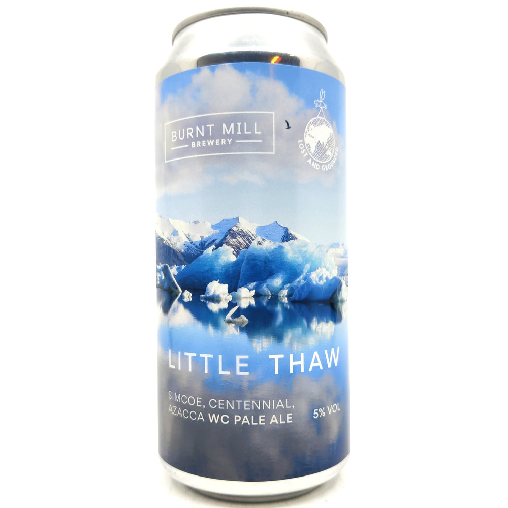 Burnt Mill x Lost and Grounded Little Thaw West Coast Pale Ale 5% (440ml can)-Hop Burns & Black