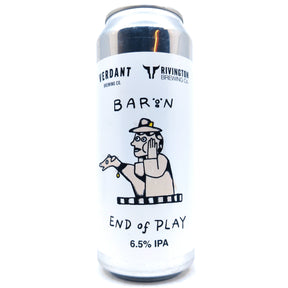 Baron Brewing x Verdant x Rivington End of Play IPA 6.5% (500ml can)-Hop Burns & Black