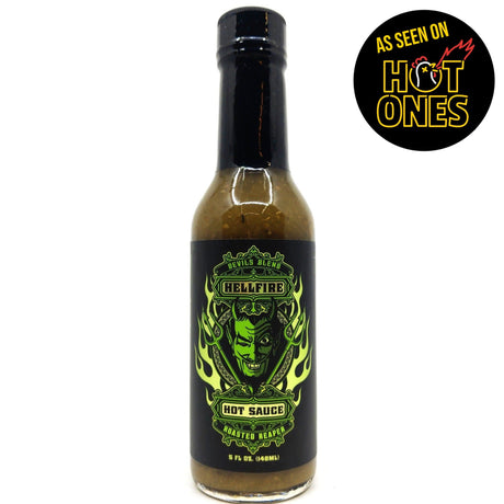 Hellfire Devil's Blend Roasted Reaper Hot Sauce (148ml)-Hop Burns & Black