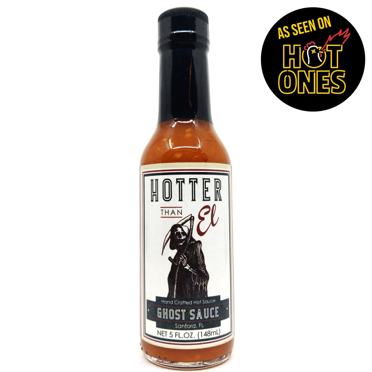 Hotter Than El Ghost Sauce (148ml)-Hop Burns & Black