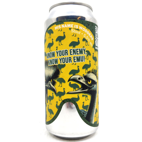 Sureshot His Name Is Wodders Stout 5.5% (440ml can)-Hop Burns & Black