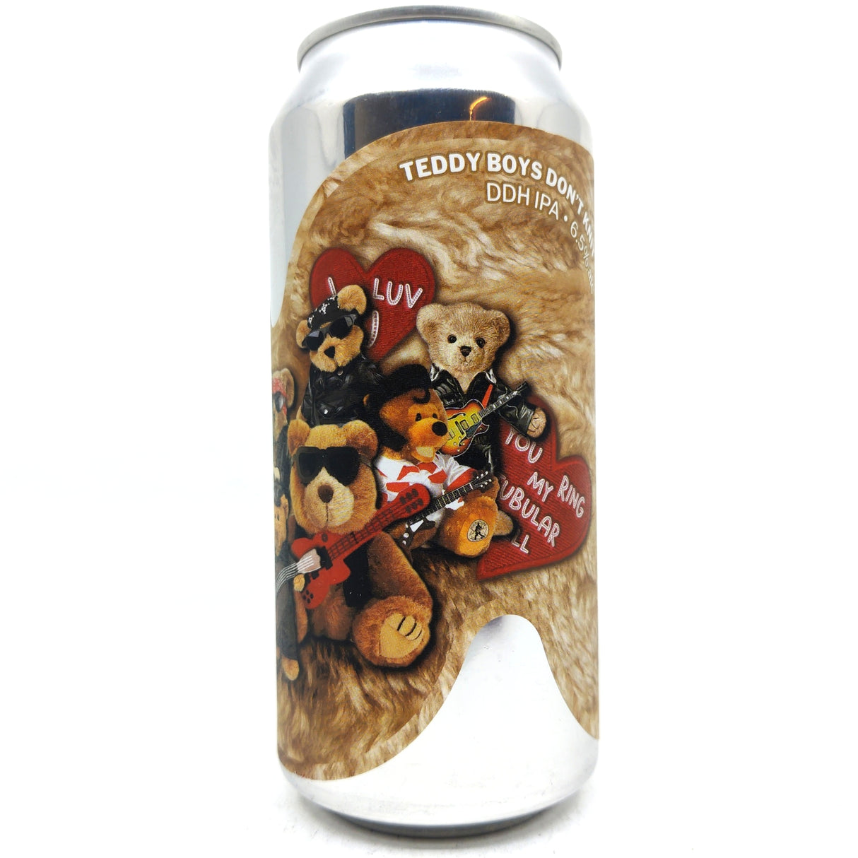 Sureshot Teddy Boys Don't Knit DDH IPA 6.5% (440ml can)-Hop Burns & Black