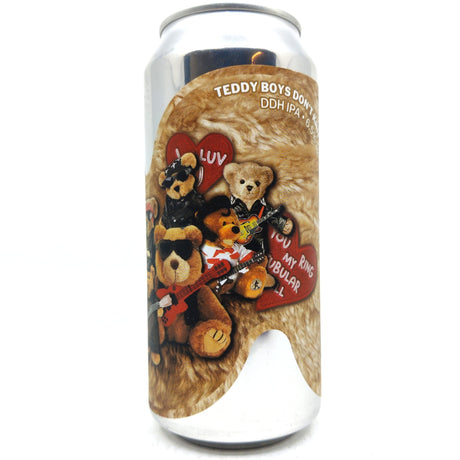Sureshot Teddy Boys Don't Knit DDH IPA 6.5% (440ml can)-Hop Burns & Black