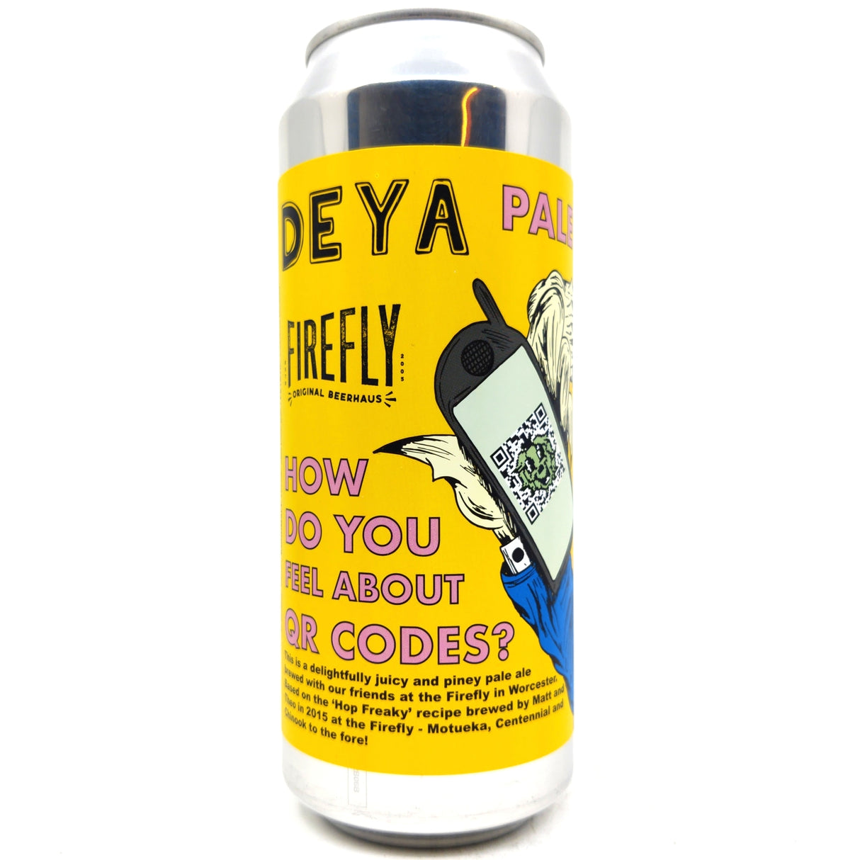 DEYA How Do You Feel About QR Codes? Pale Ale 5.8% (500ml can)-Hop Burns & Black