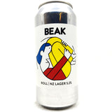 Beak Brewery Roll NZ Lager 5.2% (440ml can)-Hop Burns & Black