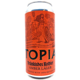 Utopian Frankishes Rotbier Amber Lager 5.4% (440ml can)-Hop Burns & Black