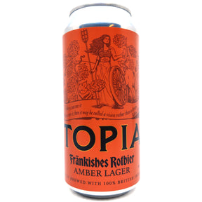 Utopian Frankishes Rotbier Amber Lager 5.4% (440ml can)-Hop Burns & Black