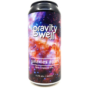 Gravity Well Galaxies Apart IPA 6% (440ml can)-Hop Burns & Black