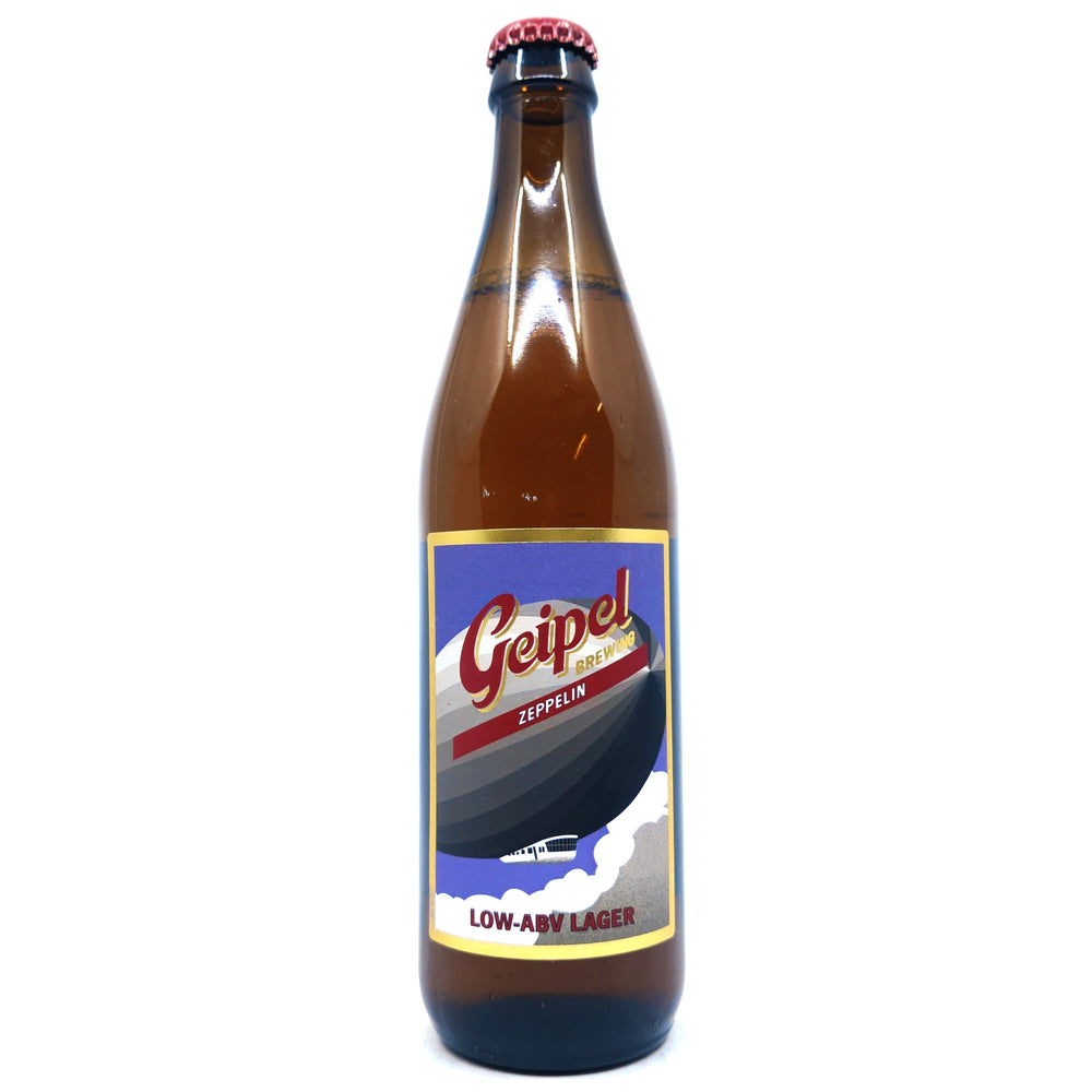 Geipel Zeppelin Low Alcohol Lager 2.8% (500ml)-Hop Burns & Black