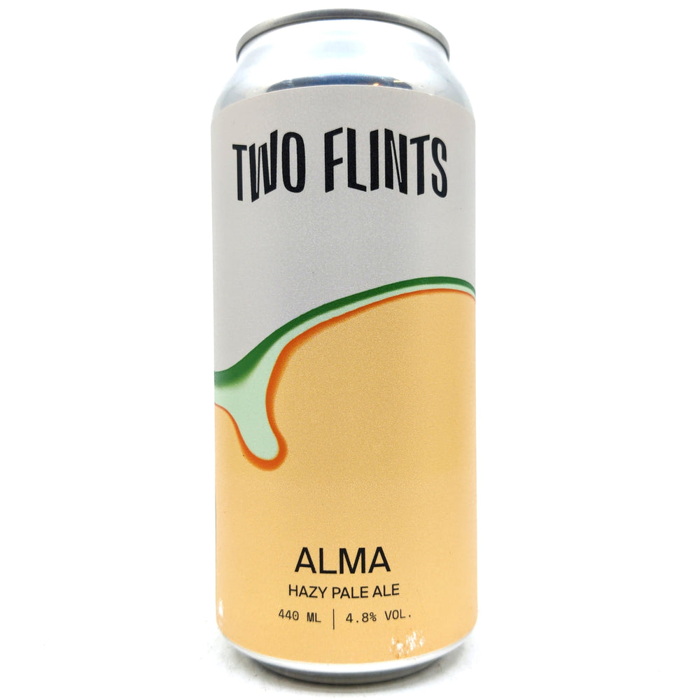 Two Flints Alma Pale Ale 4.8% (440ml can)-Hop Burns & Black