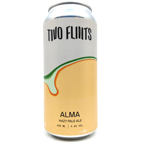 Two Flints Alma Pale Ale 4.8% (440ml can)-Hop Burns & Black