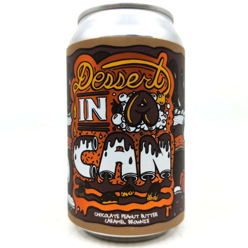 Amundsen Dessert In A Can Chocolate Peanut Butter Caramel Brownie 10.5% (330ml can)-Hop Burns & Black