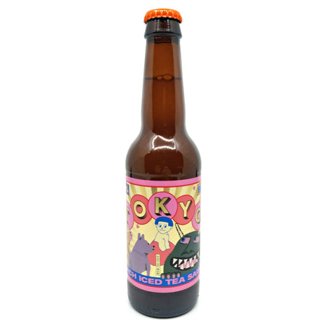 Partizan x Tim Anderson Tokyo Stories Peach Ice Tea Saison 4.2% (330ml)-Hop Burns & Black
