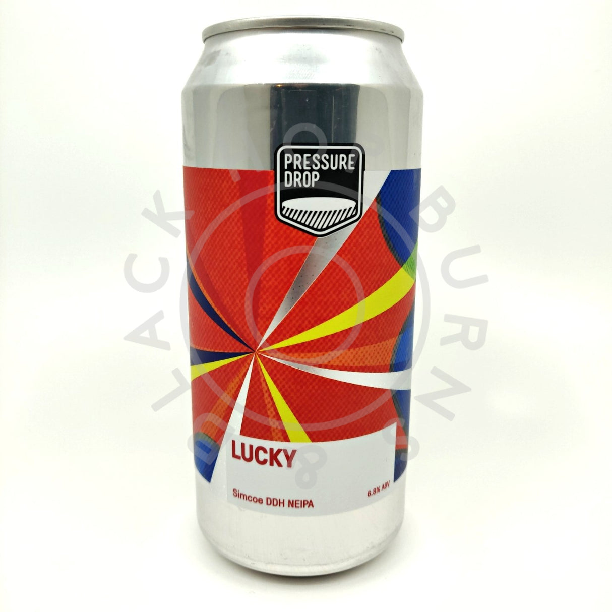 Pressure Drop Lucky Simcoe DDH New England IPA 6.8% (440ml can)-Hop Burns & Black