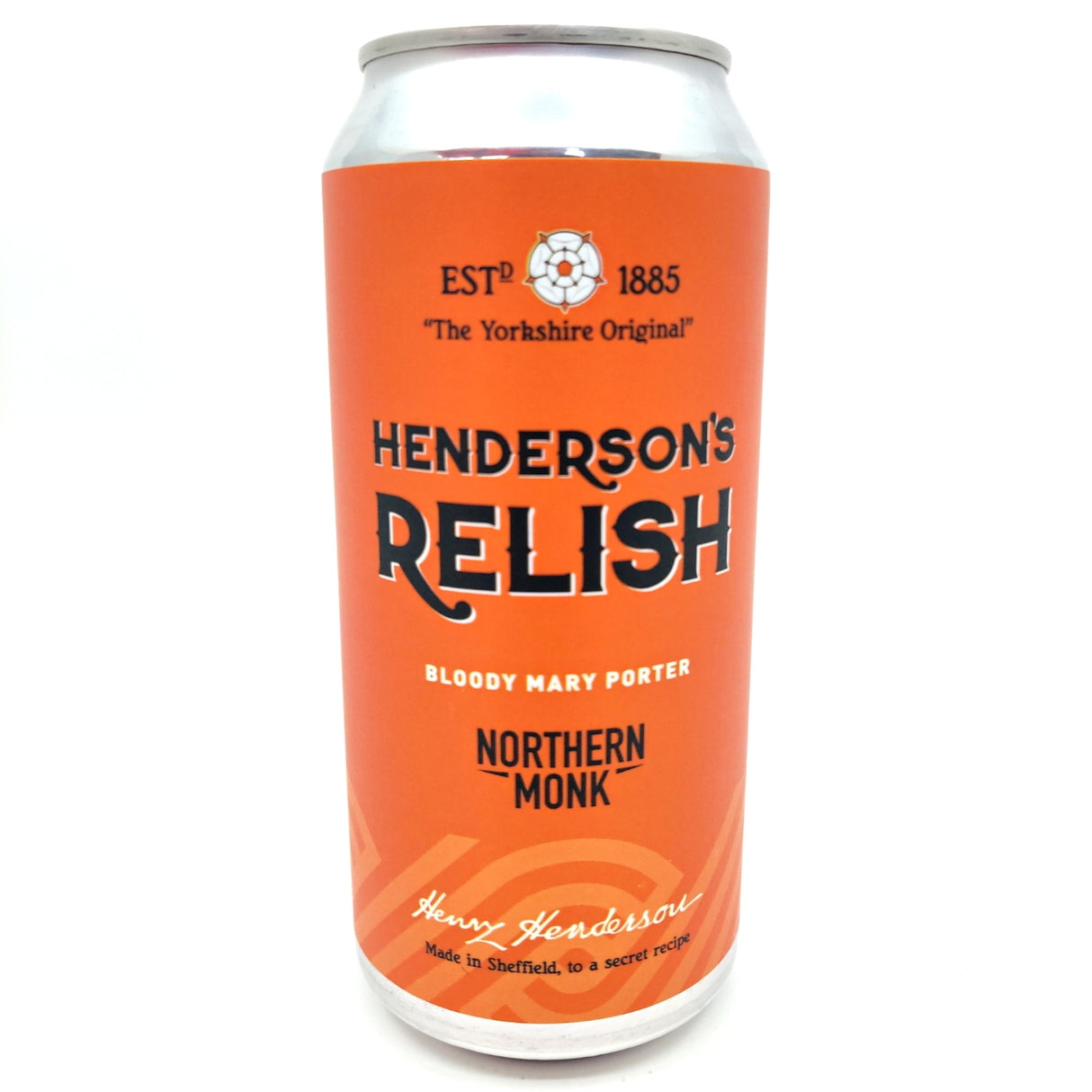 Northern Monk Henderson's Relish Bloody Mary Porter 5% (440ml can)-Hop Burns & Black