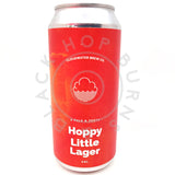 Cloudwater Hoppy Little Lager 3.6% (440ml can)-Hop Burns & Black