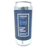 Verdant x Left Handed Giant It's Friday Almost Tomorrow DIPA 8.4% (440ml can)-Hop Burns & Black