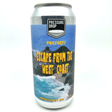 Pressure Drop Escape From The West Coast IPA 7.4% (440ml can)-Hop Burns & Black