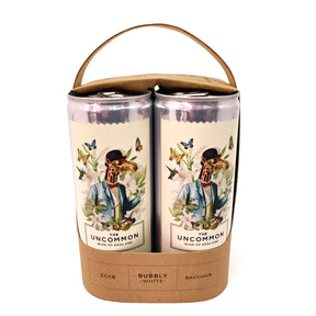 MULTIPACK The Uncommon English Sparkling Bacchus White Wine 2018 11.5% (4x 250ml cans)-Hop Burns & Black
