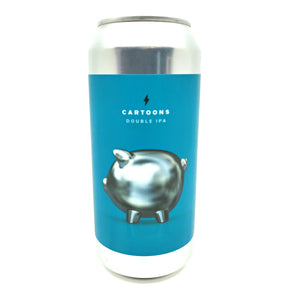 Garage CARTOONS Double IPA 8.6% (440ml can)-Hop Burns & Black